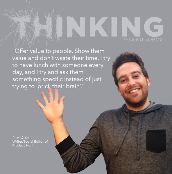 THINKING Podcast || The Life of a Social Media Guru ft. Product Hunt's Niv Dror gallery image