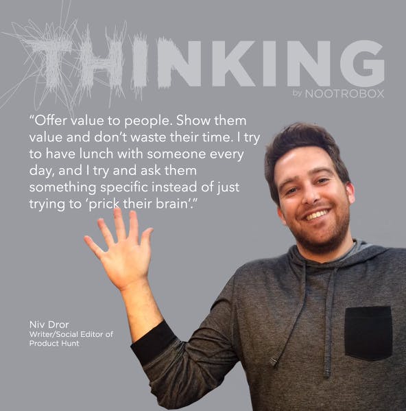 THINKING Podcast || The Life of a Social Media Guru ft. Product Hunt's Niv Dror media 2