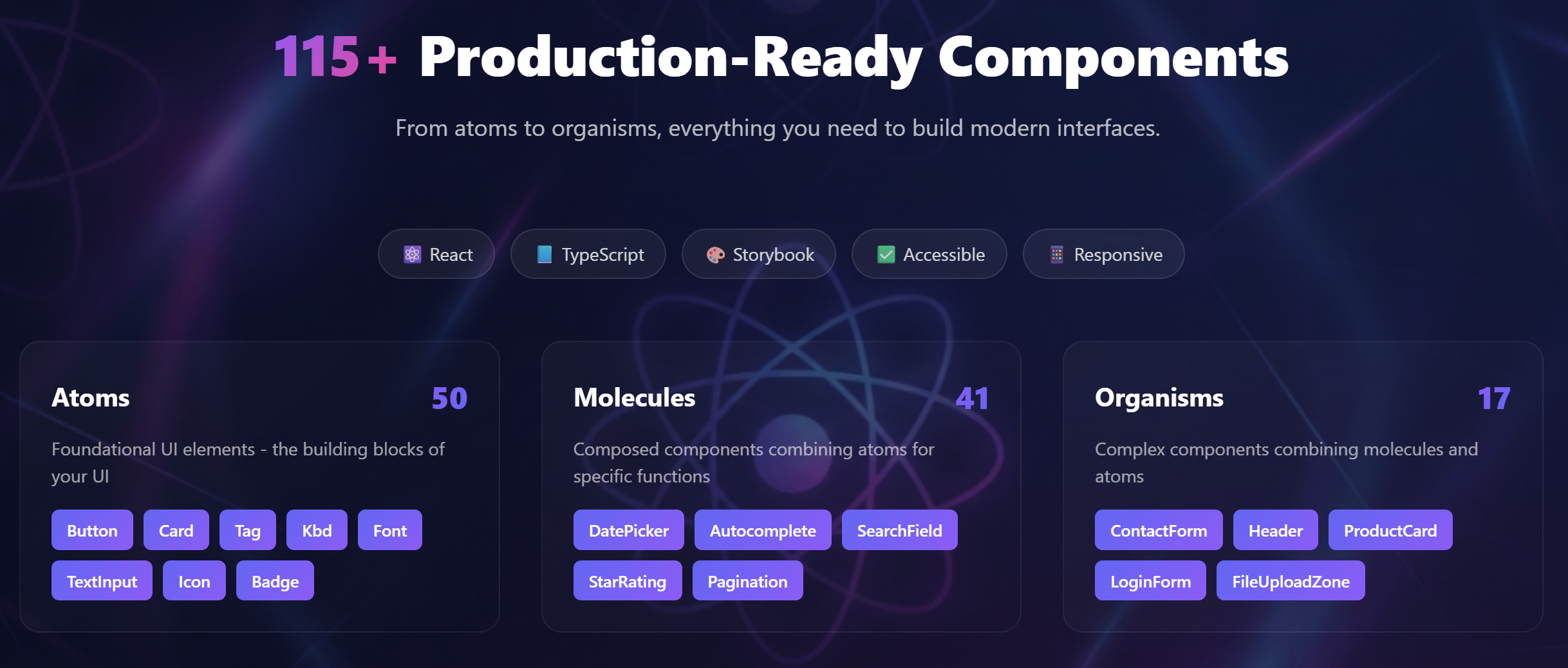 Atomic UI Components gallery image