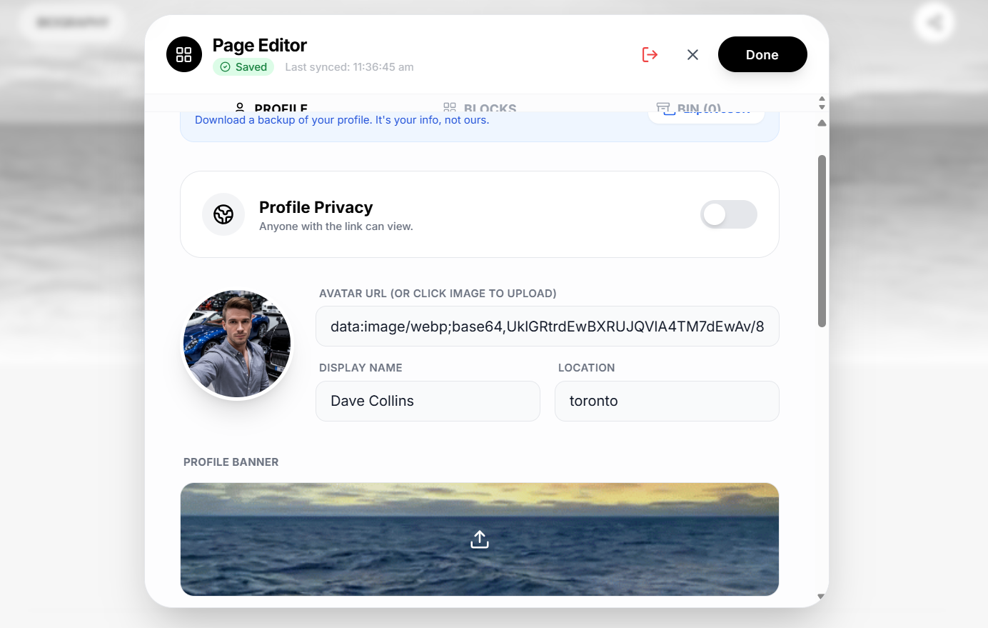 BIOGRAPHY - Screenshot 2 showing product features and functionality