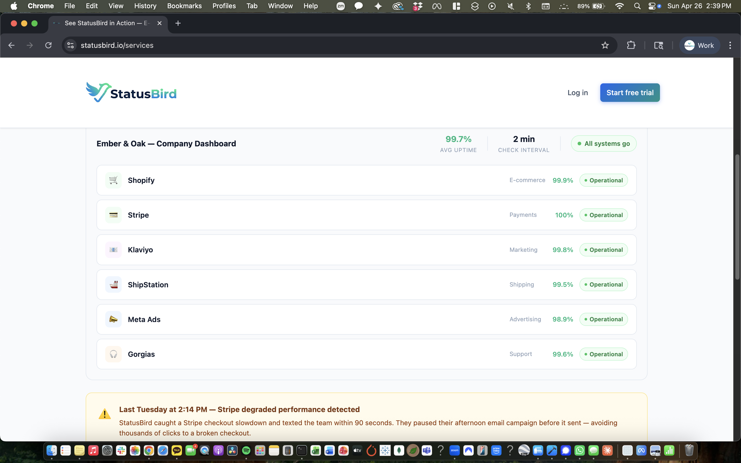 StatusBird gallery image
