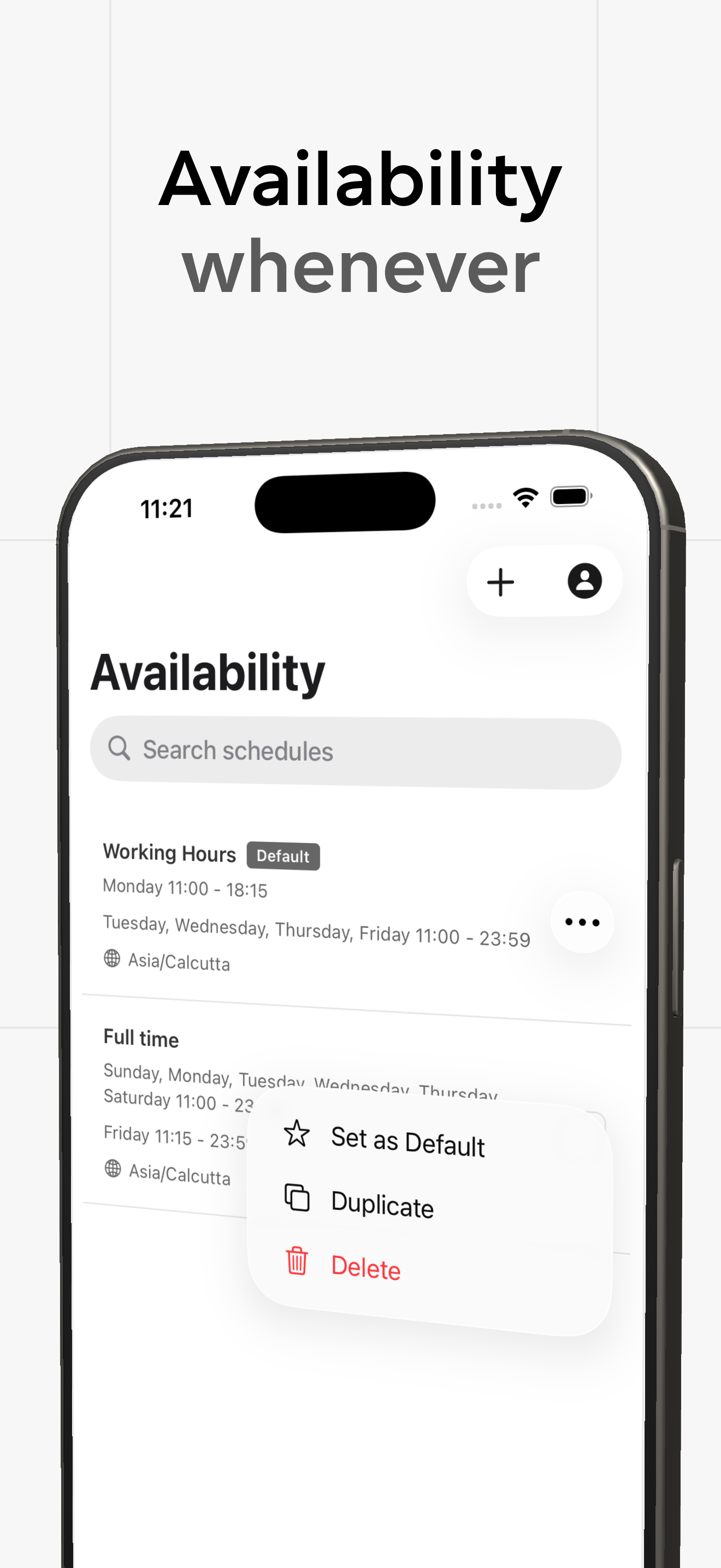 Cal.com Companion Apps - Screenshot 2 showing product features and functionality