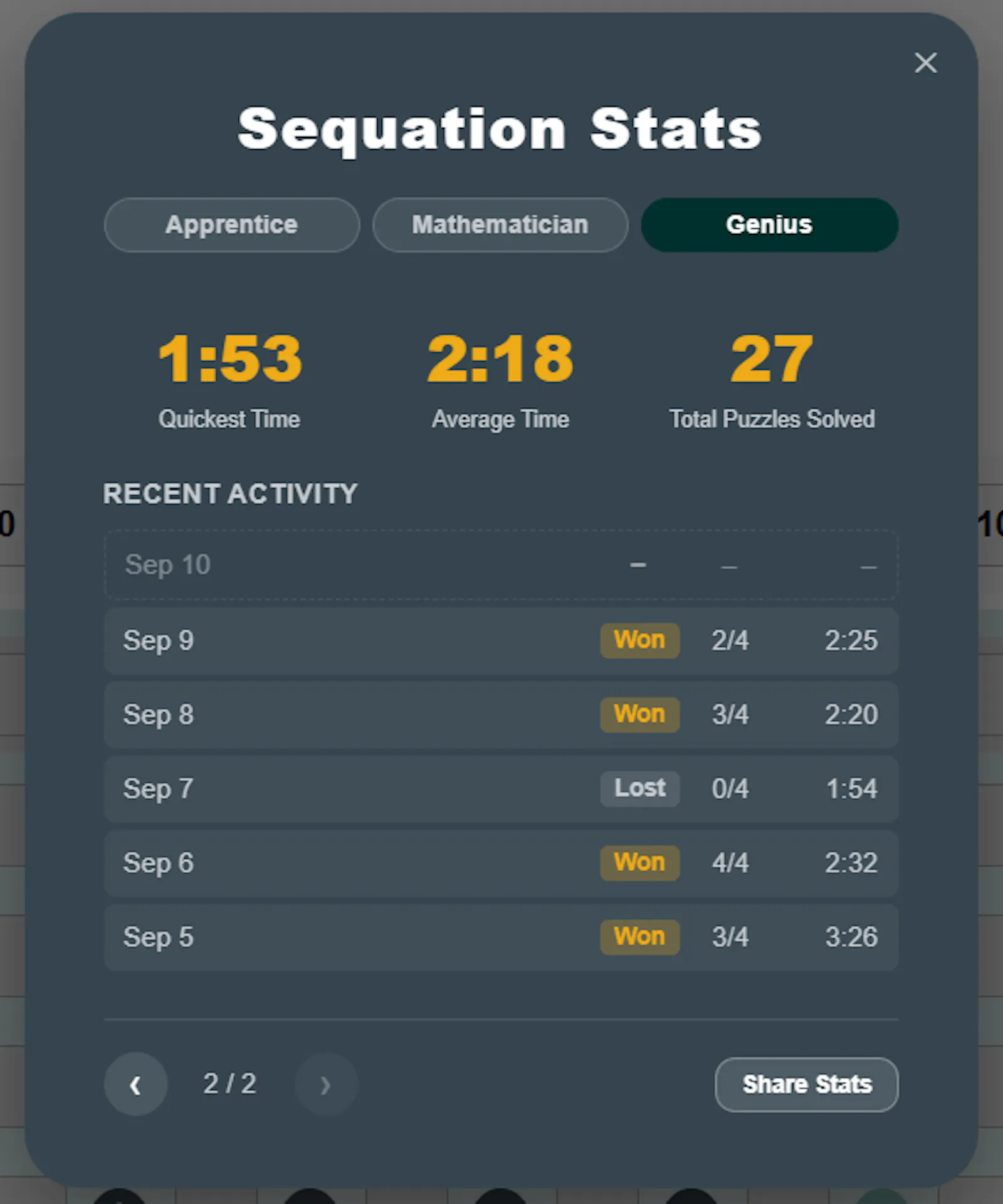 Sequation screenshot 6