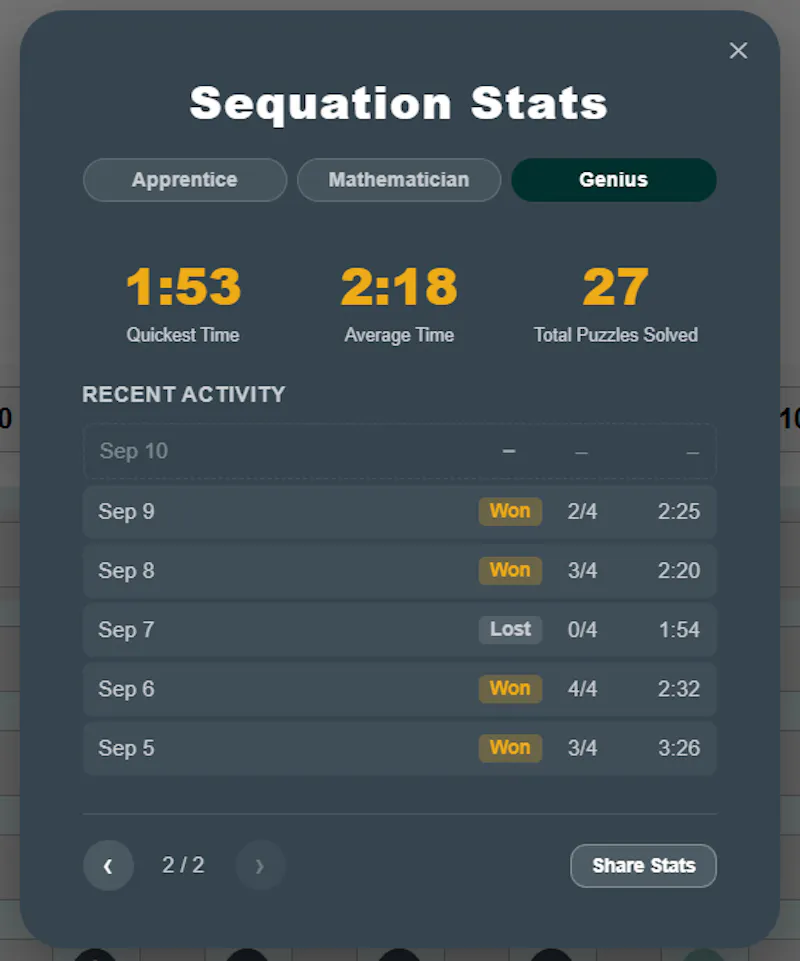 Sequation screenshot 6