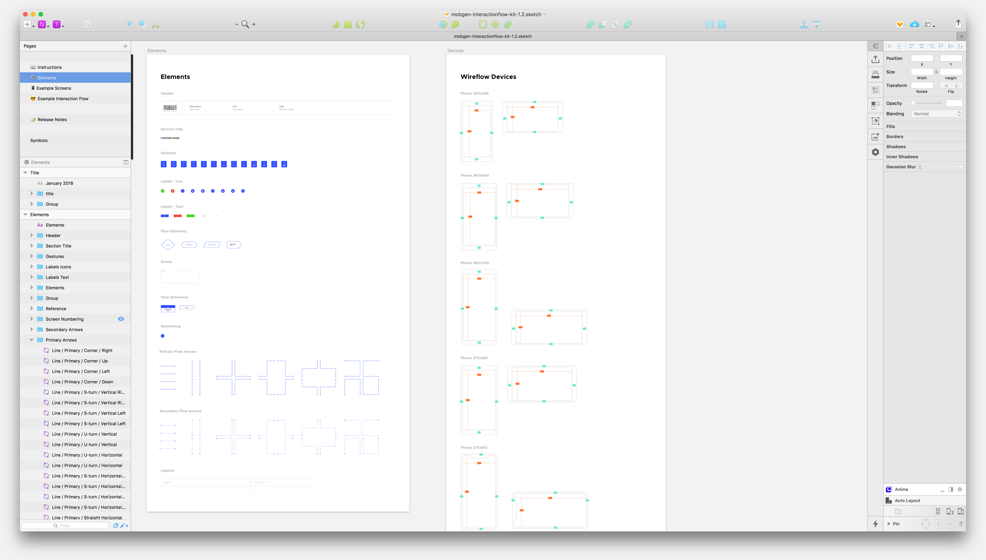 Interaction Flow Kit for Sketch gallery image