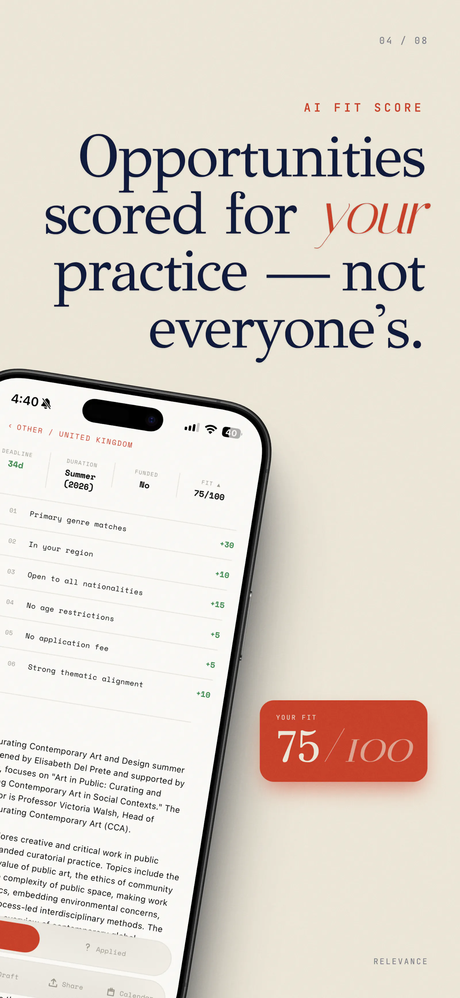 Callisto — Career Studio for Artists screenshot 6