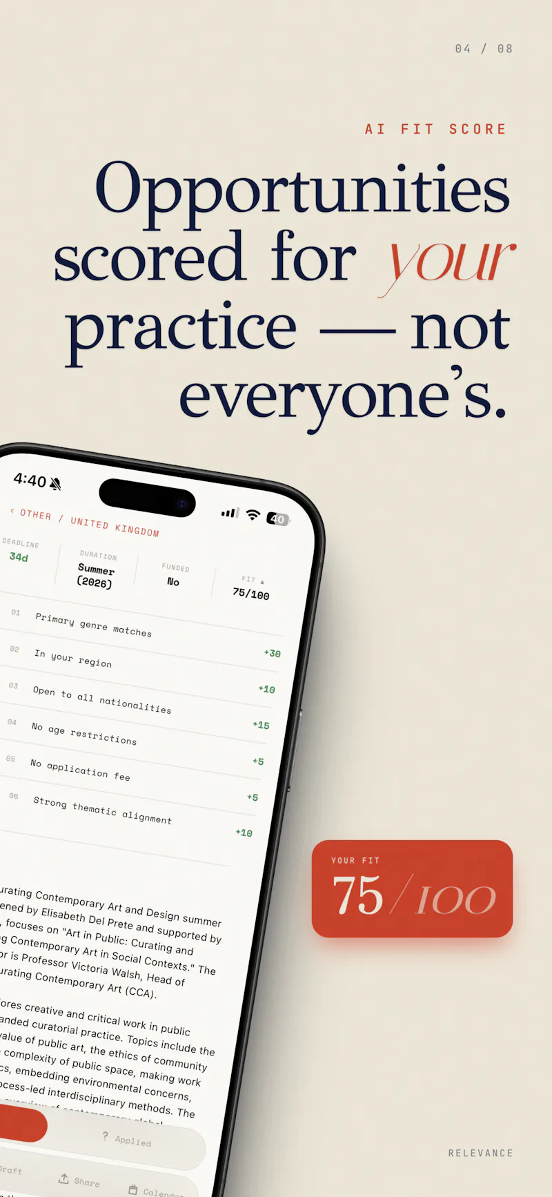 Callisto — Career Studio for Artists screenshot 6