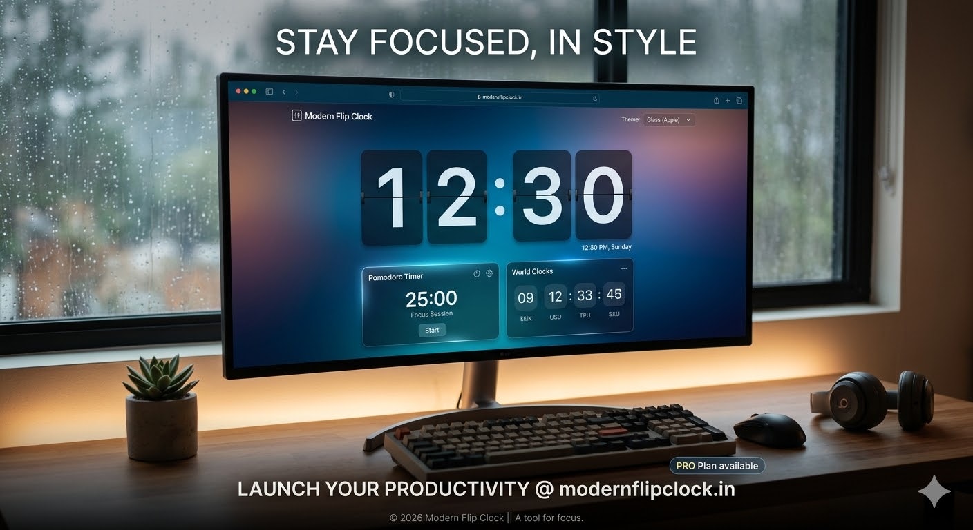 Modern Flip Clock gallery image