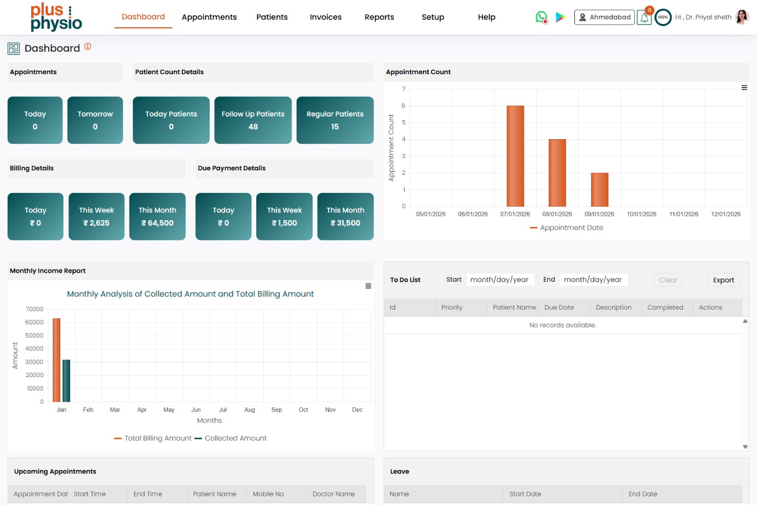 PlusPhysio - Physiotherapy Software gallery image