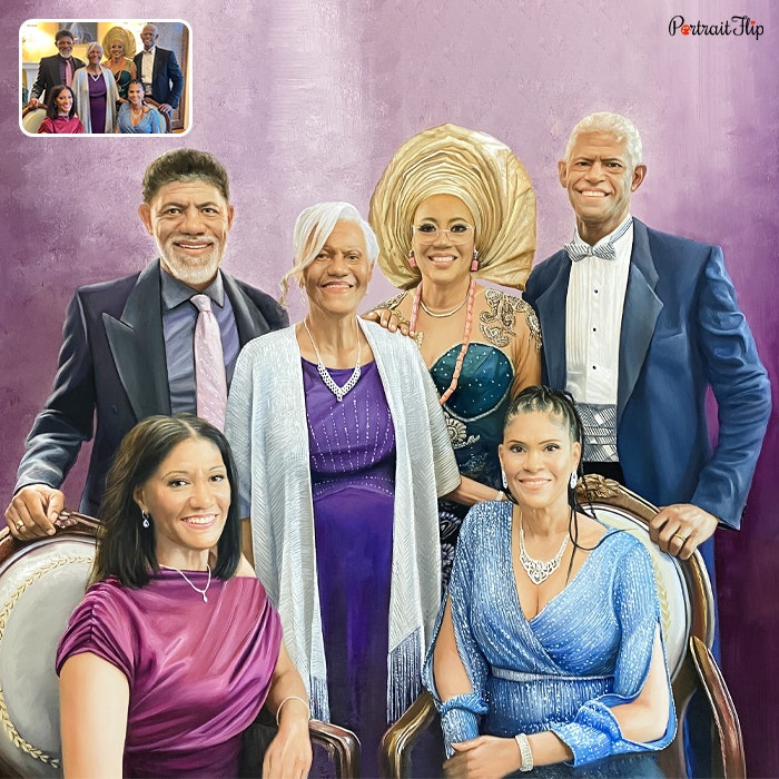 Fotoğraflardan aile portresi