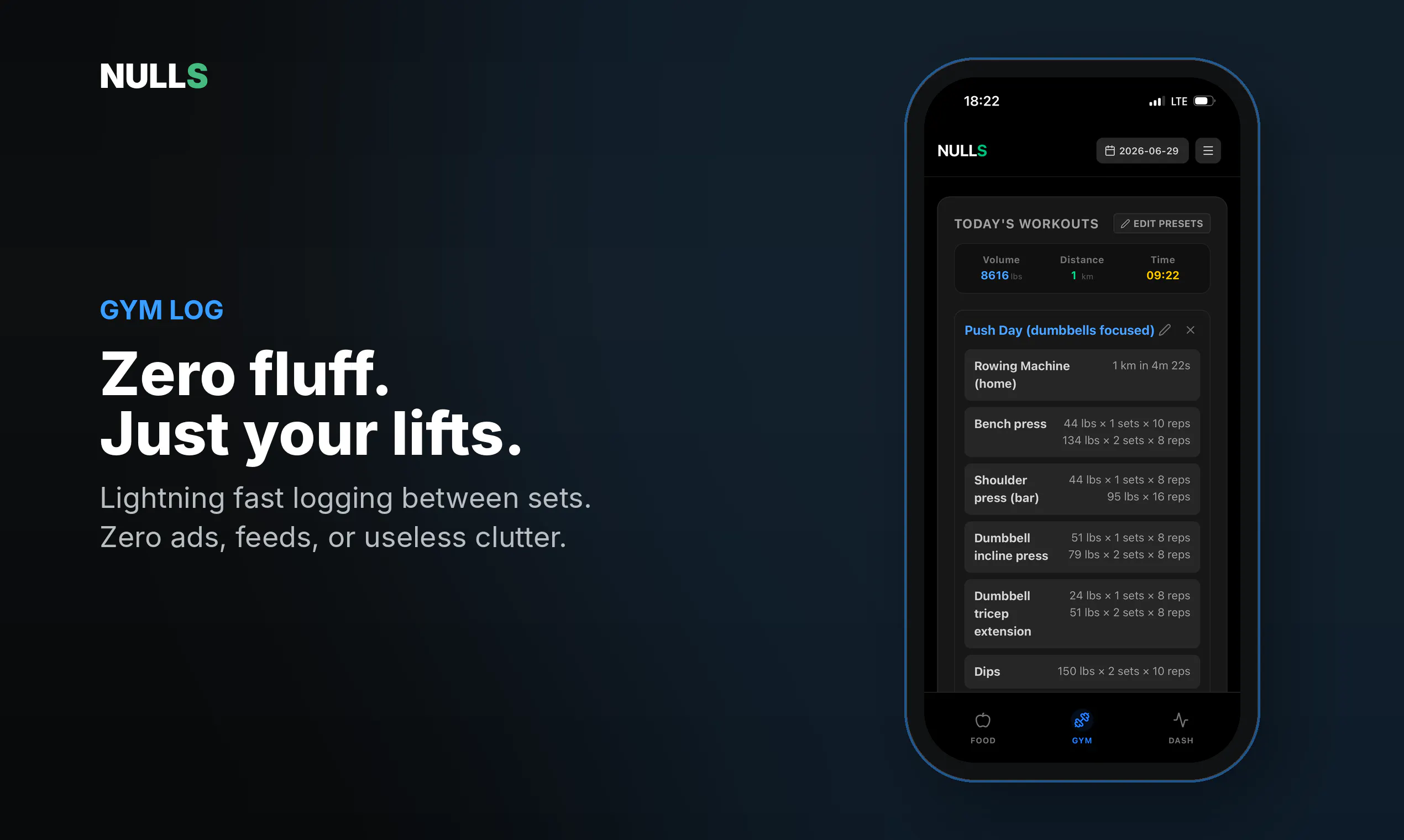 Nulls Tracker - AI Bulking & Macro Log gallery image