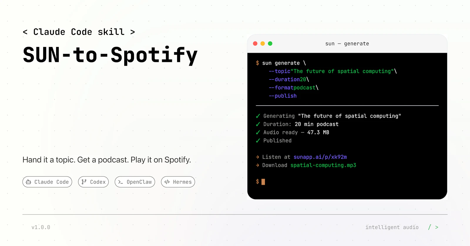 SUN-to-Spotify  screenshot 2
