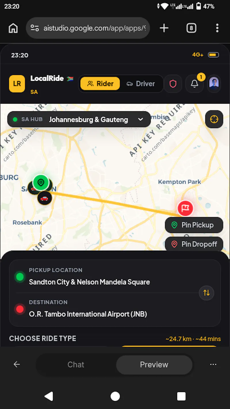 LocalRide screenshot 1