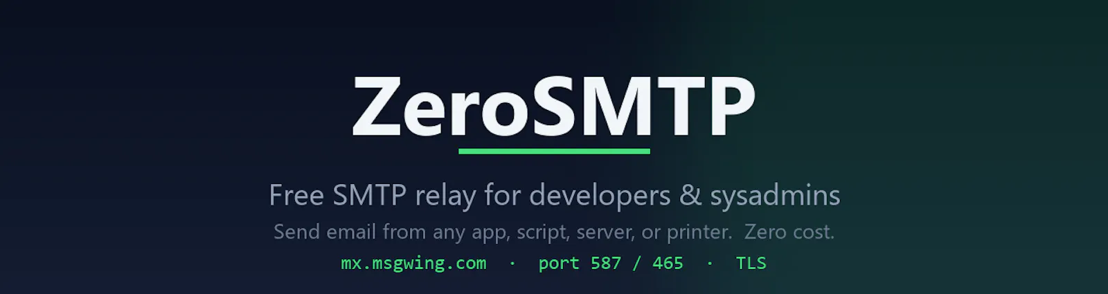 ZeroSMTP screenshot 1