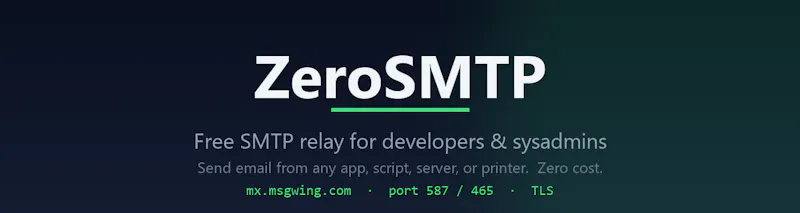 ZeroSMTP screenshot 1