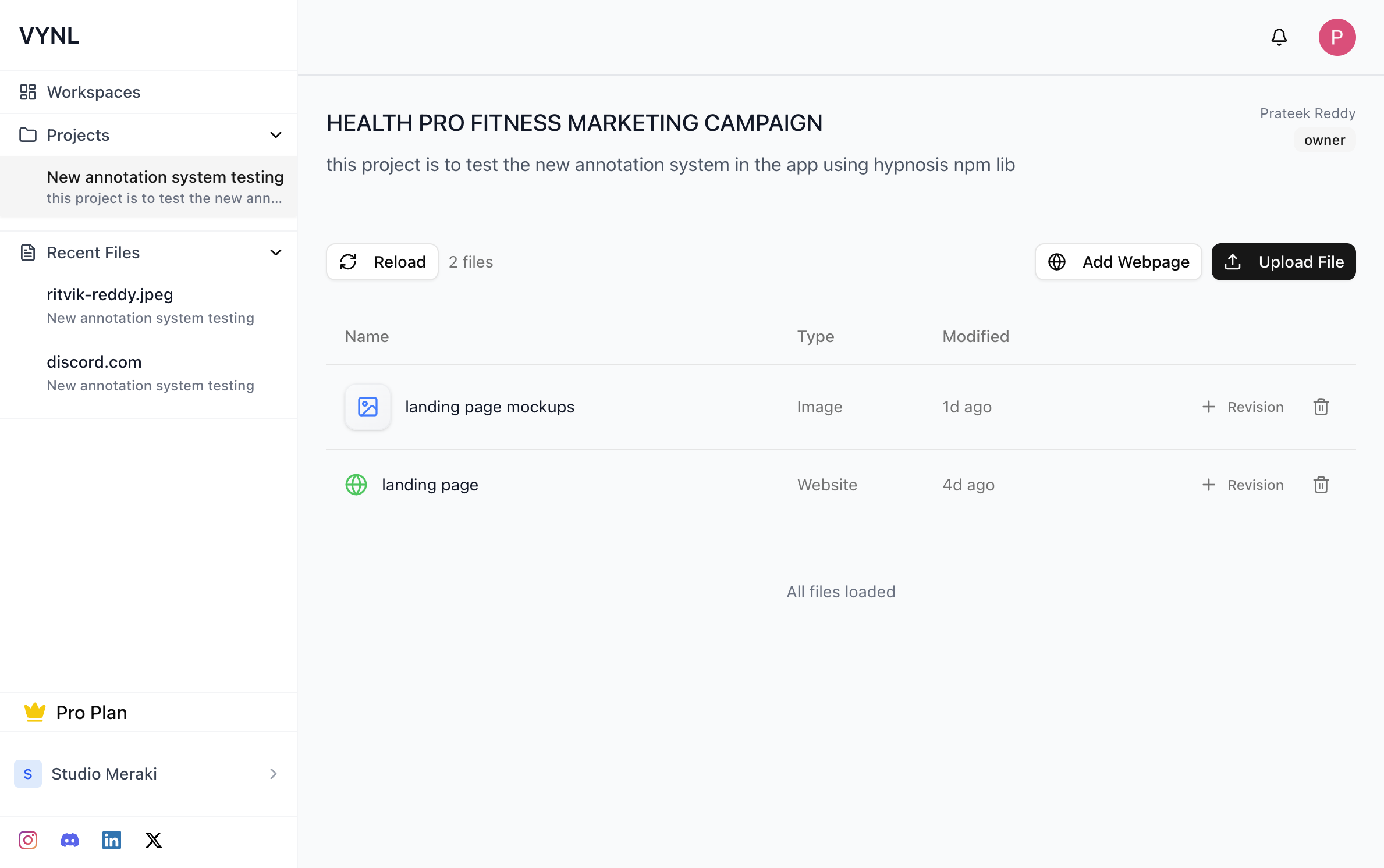 VYNL - Design reviews made faster - Screenshot 2 showing product features and functionality