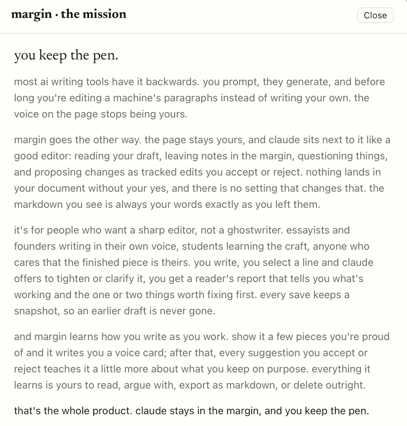 margin screenshot 3