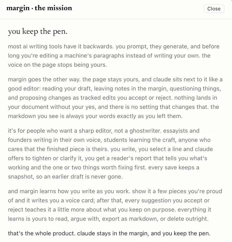 margin screenshot 3
