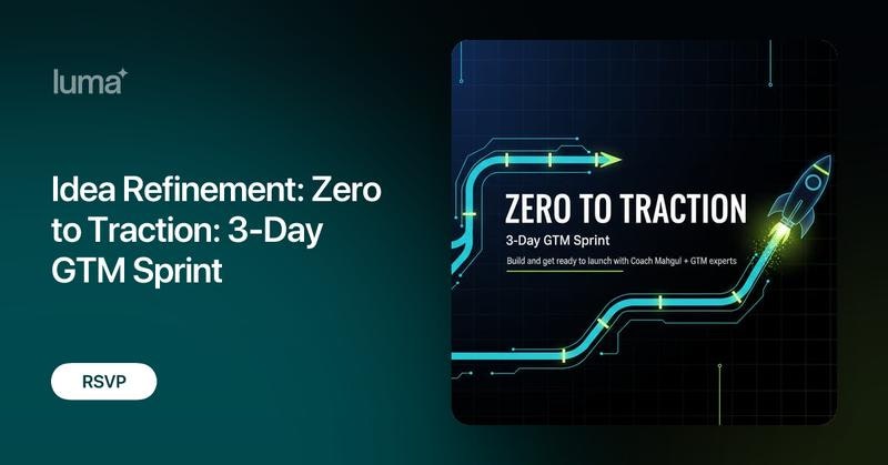 0 To Validation 3 Days Sprint - Main product screenshot demonstrating key features and user interface