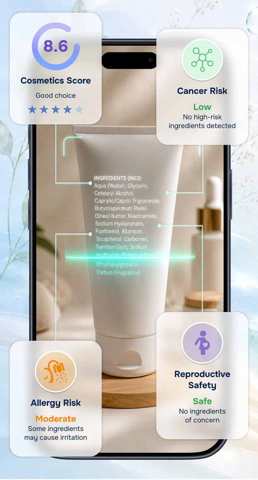 Clean Skin: Cosmetics Ingredient Checker gallery image
