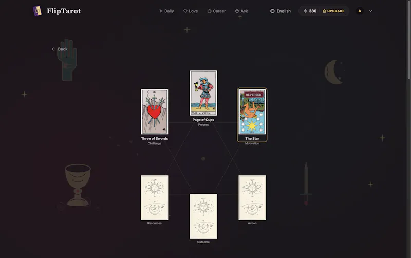 FlipTarot screenshot 3
