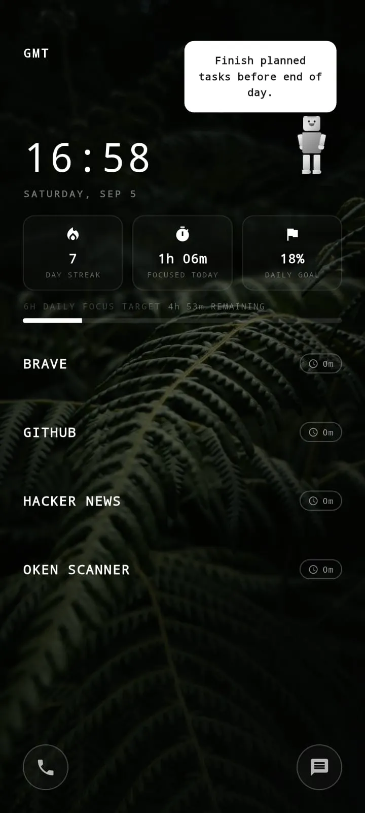 MonoPhone: Minimal Focus Launcher gallery image