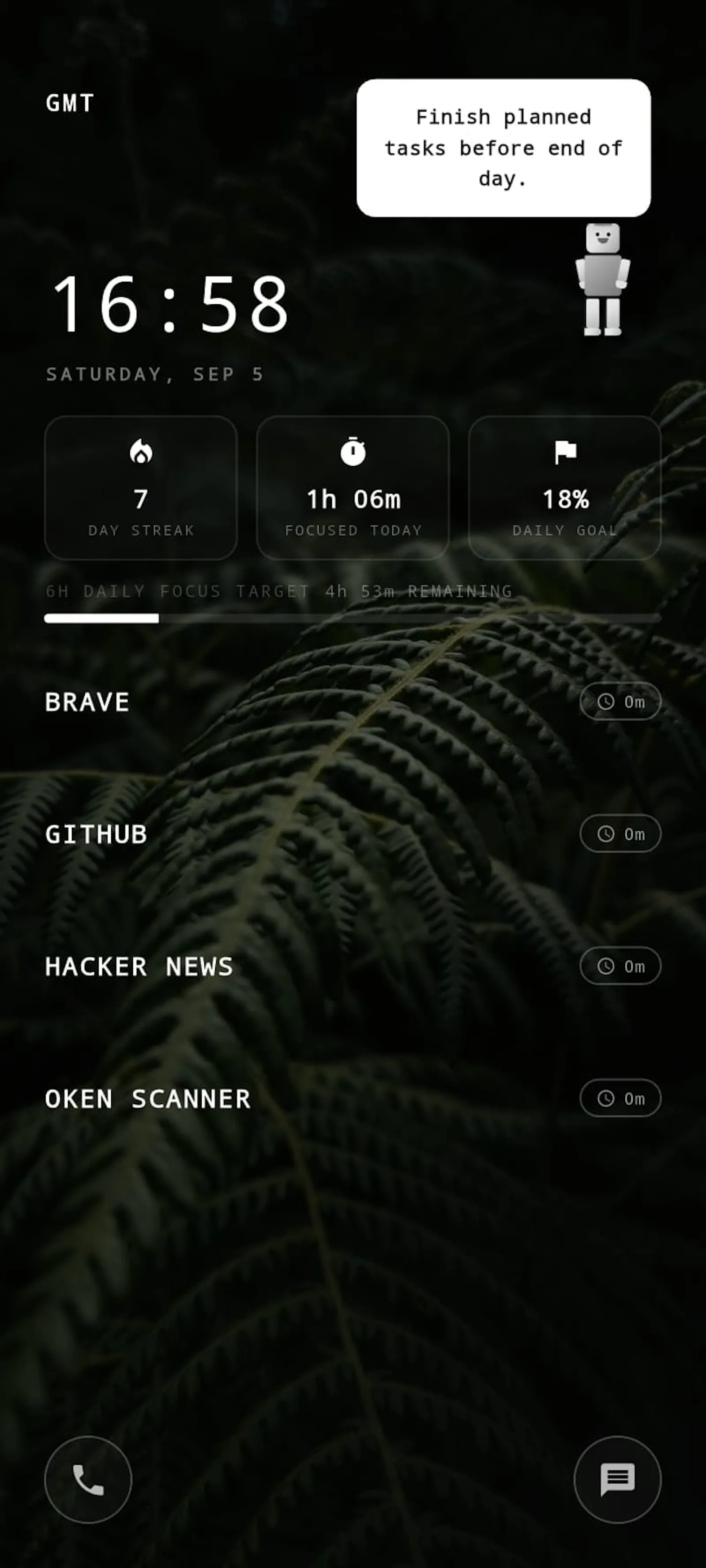 MonoPhone: Minimal Focus Launcher screenshot 7