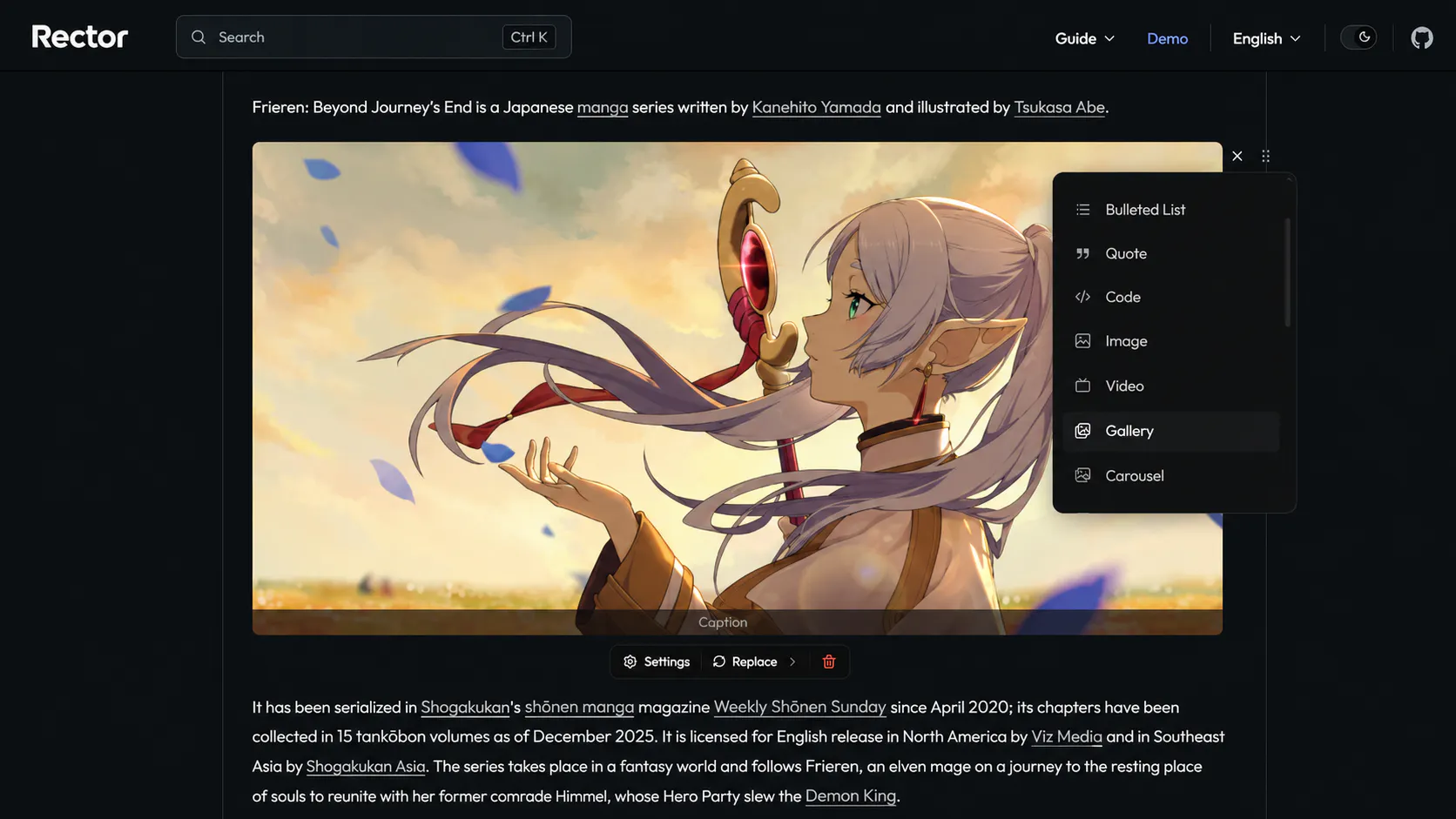 RectorJS gallery image