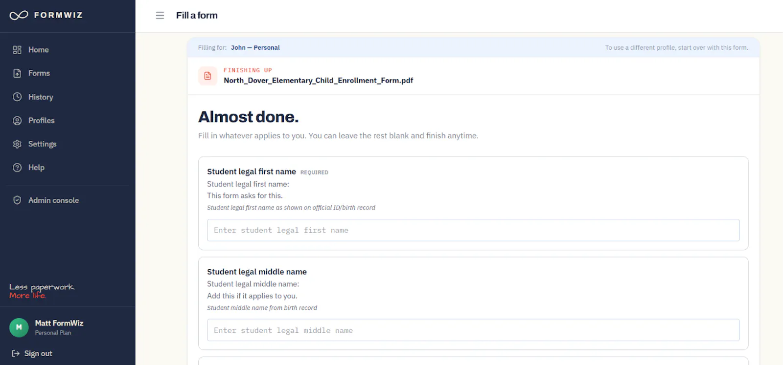FormWiz screenshot 4