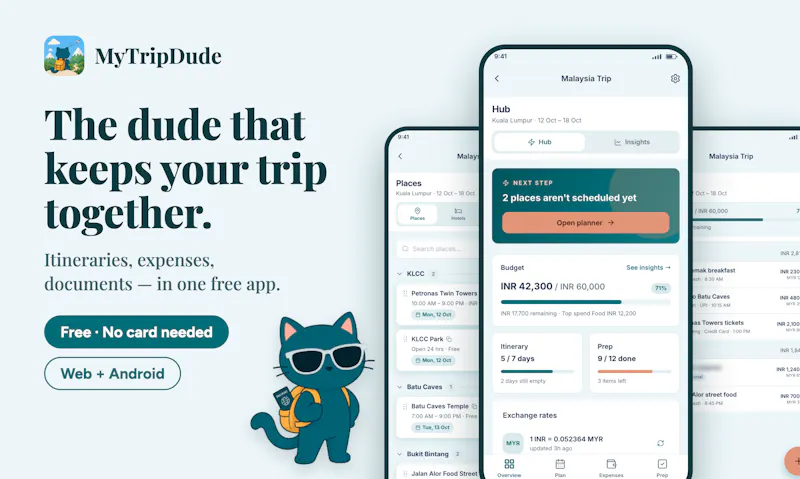 MyTripDude screenshot 2
