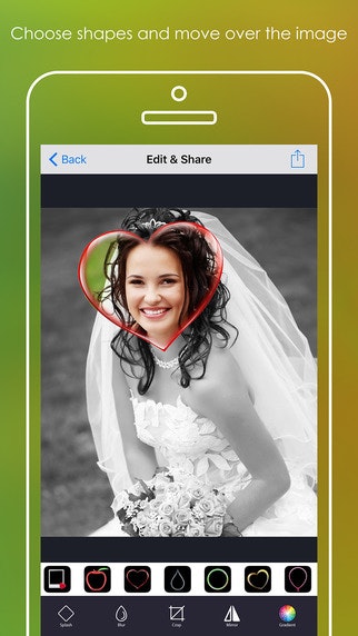 Splash Cropper : selfie cam & snap photo | iOS gallery image
