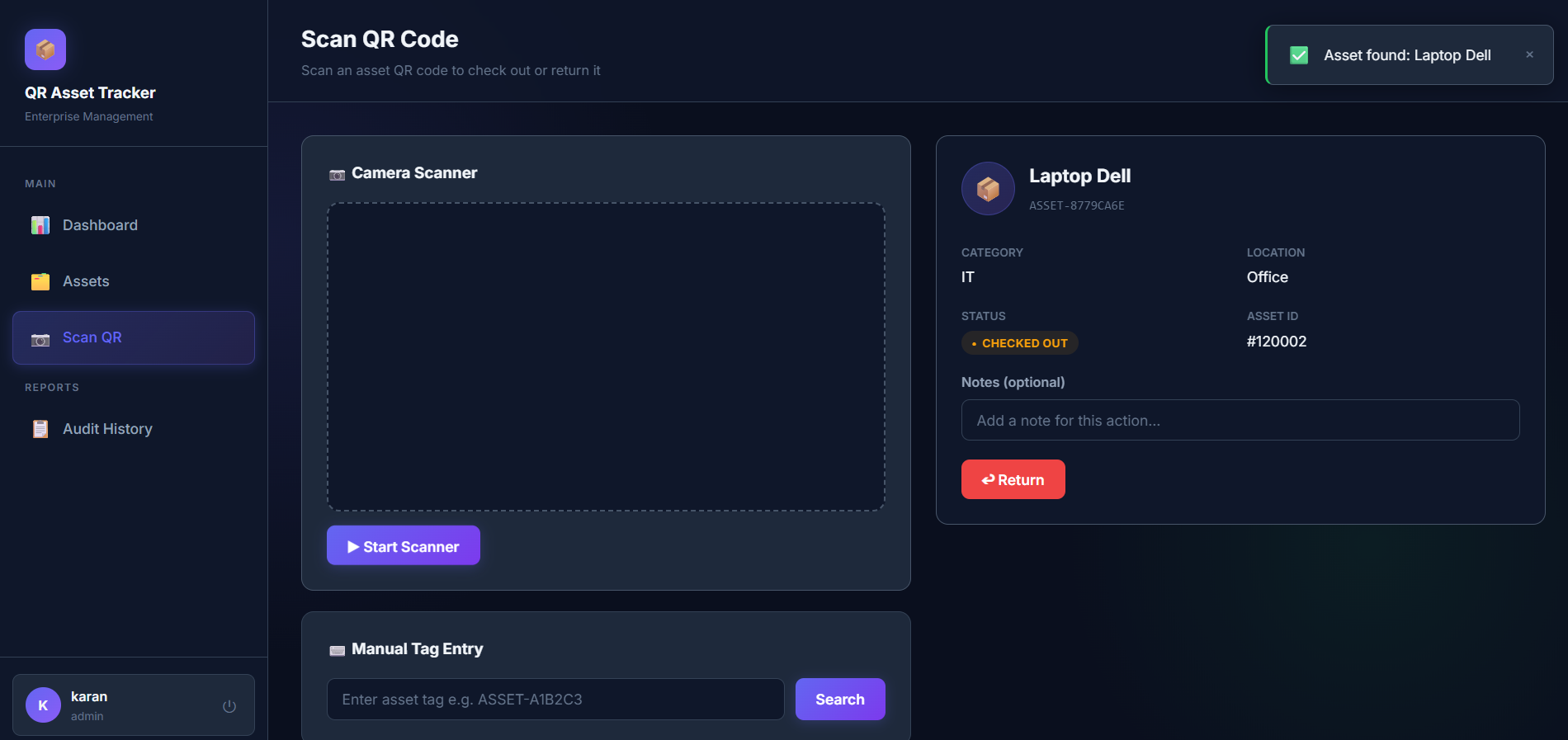 QR Asset Tracker gallery image