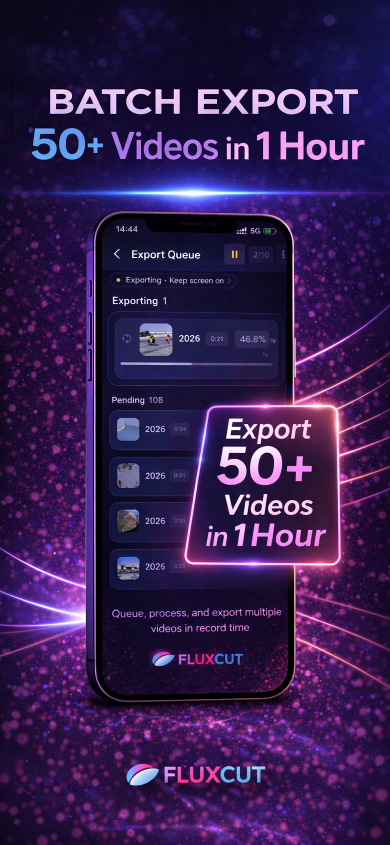 Flux Cut - Batch Video Editor media 3
