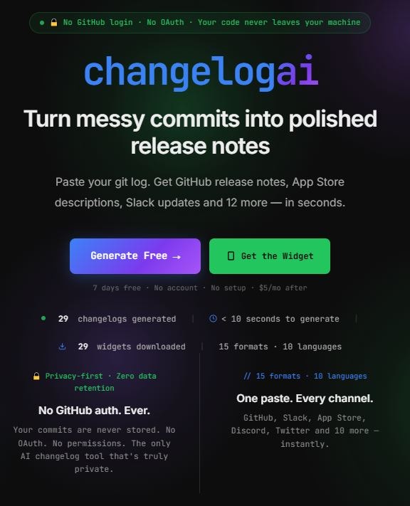 ChangelogAI gallery image