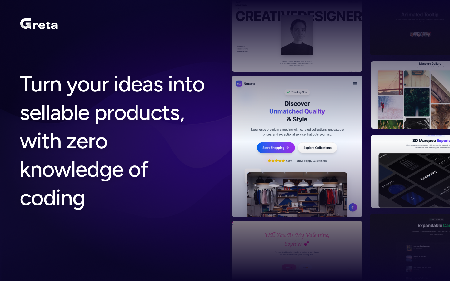 Vibe Marketplace by Greta - Screenshot 2 showing product features and functionality