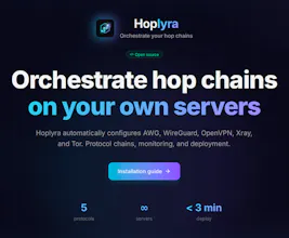 Hoplyra · Orchestrate your hop chains gallery image