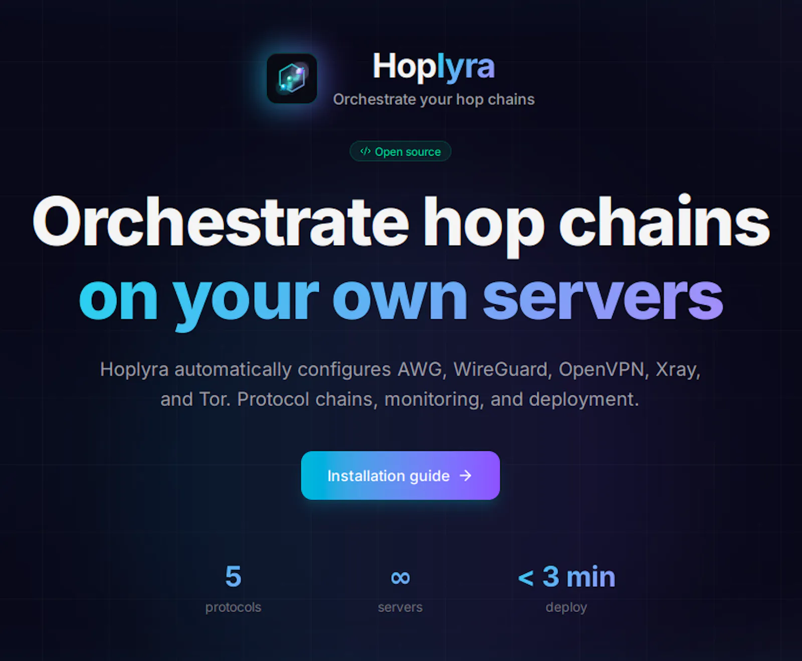 Hoplyra · Orchestrate your hop chains screenshot 1