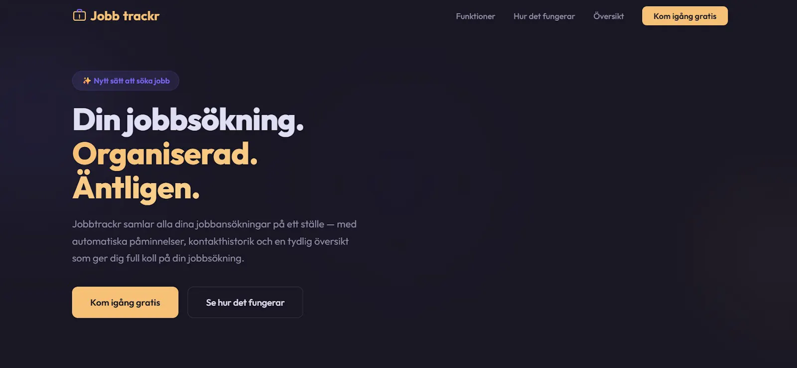 Jobbtrackr  screenshot 1