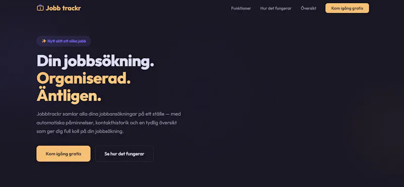 Jobbtrackr  screenshot 1