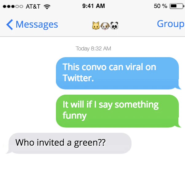 Fake iPhone Text