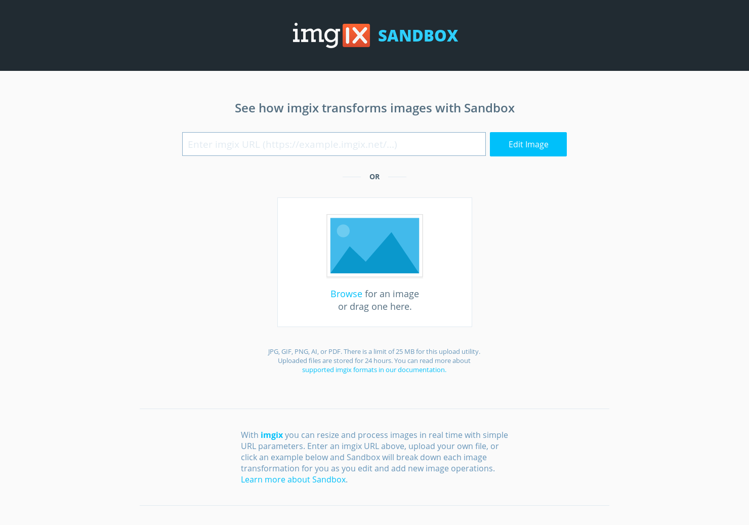 Imgix Sandbox