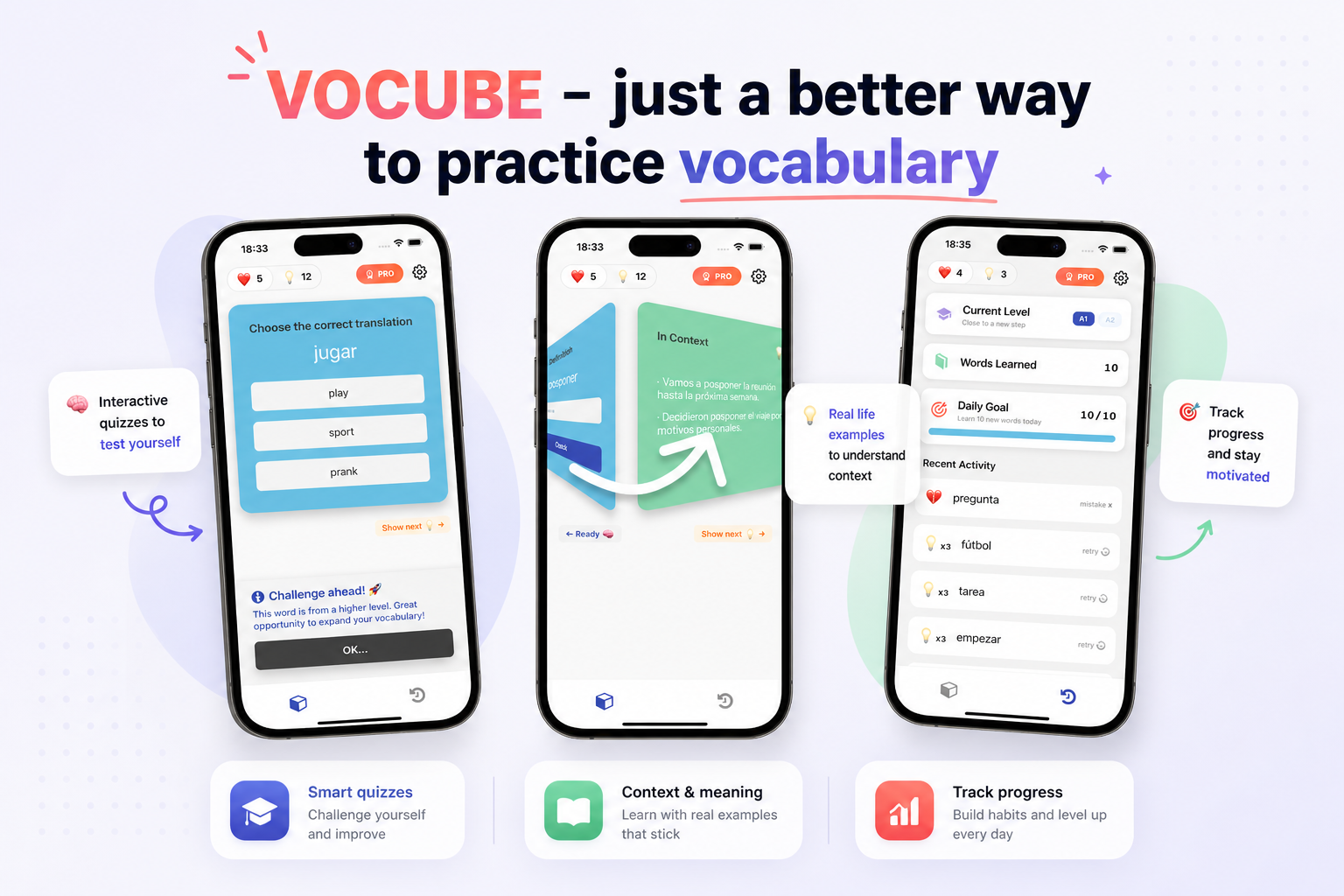 Vocube | Spanish vocabulary gallery image