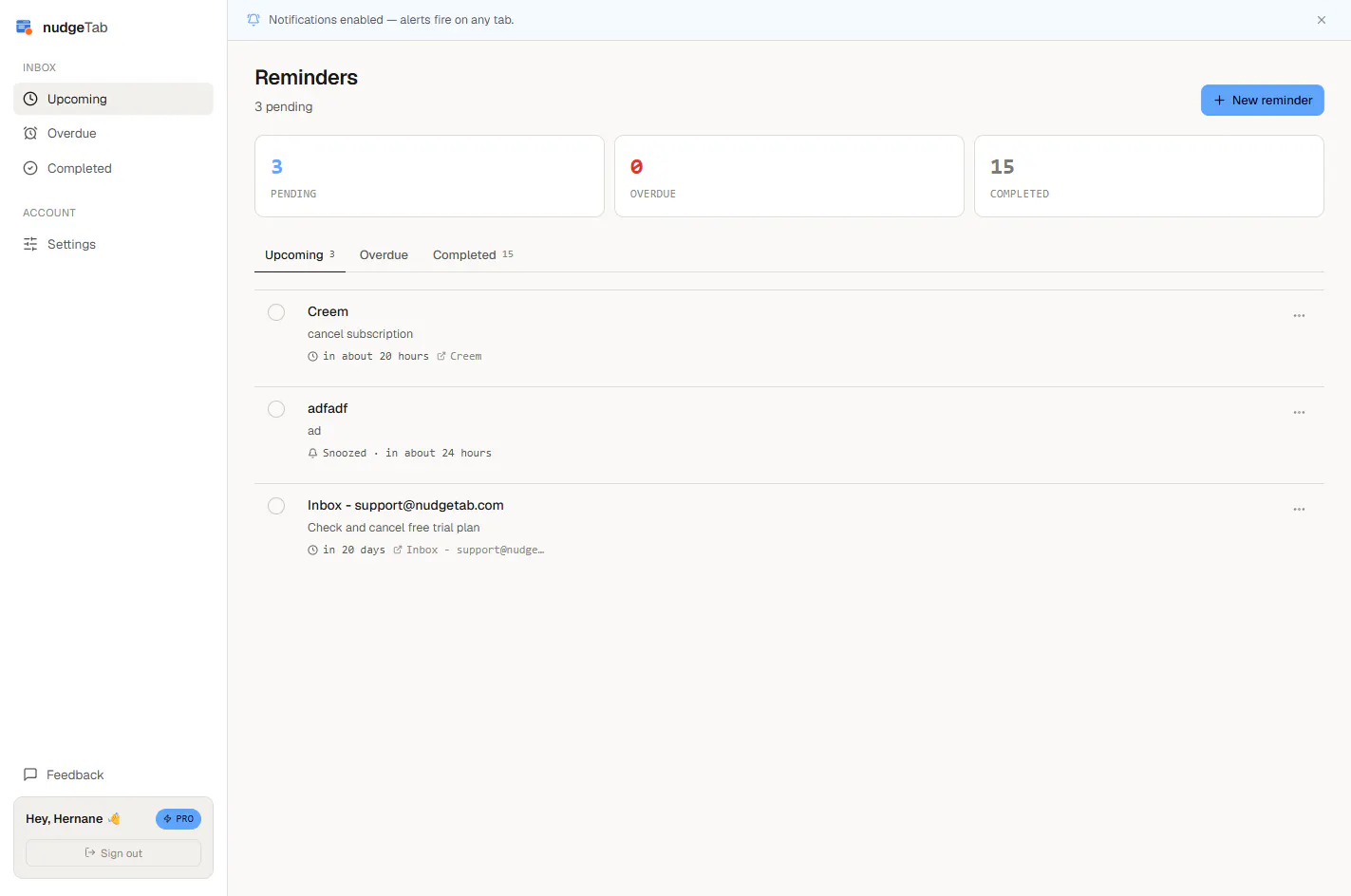 nudgeTab gallery image