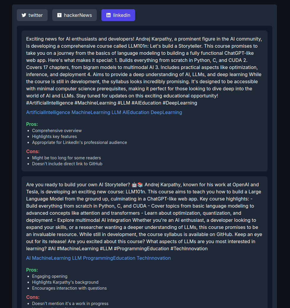 GitDevTool - Ferramenta de compartilhamento social media 4