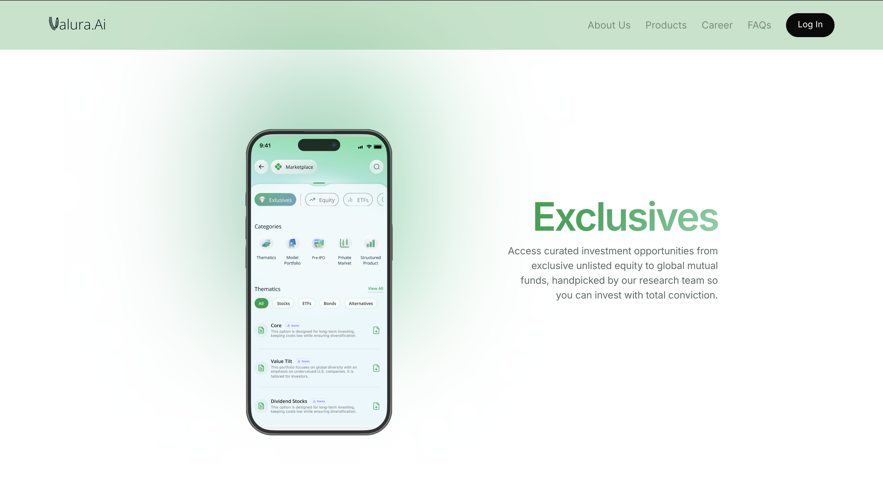 Valura.Ai - Screenshot 3 showing product features and functionality