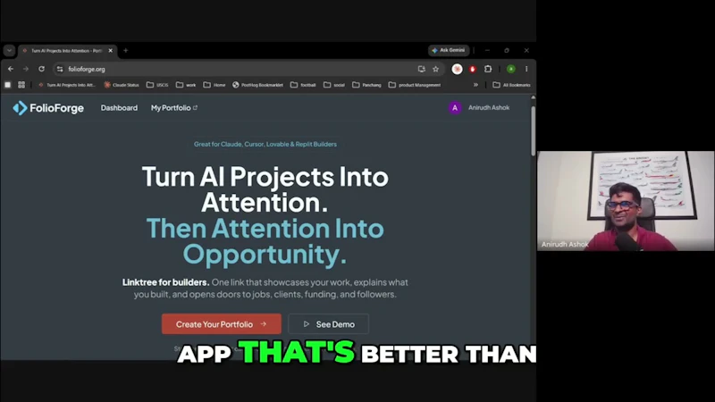 FolioForge screenshot 1 (video preview)