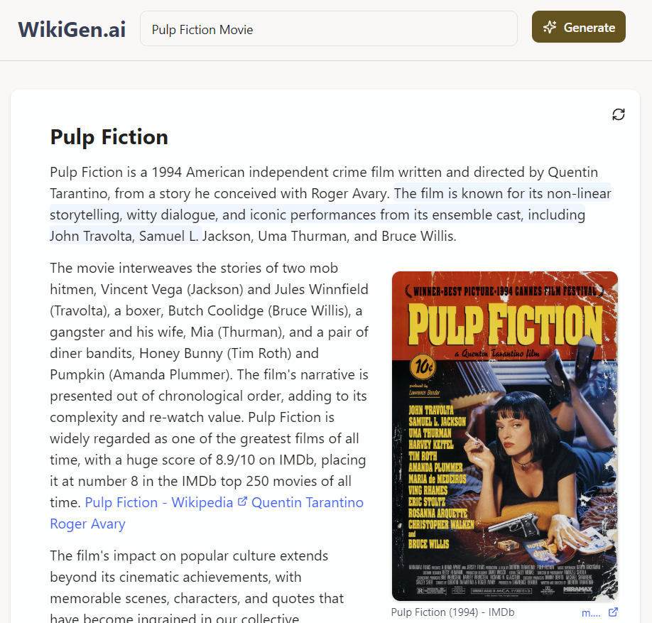 Wikigen.ai - explore anything !