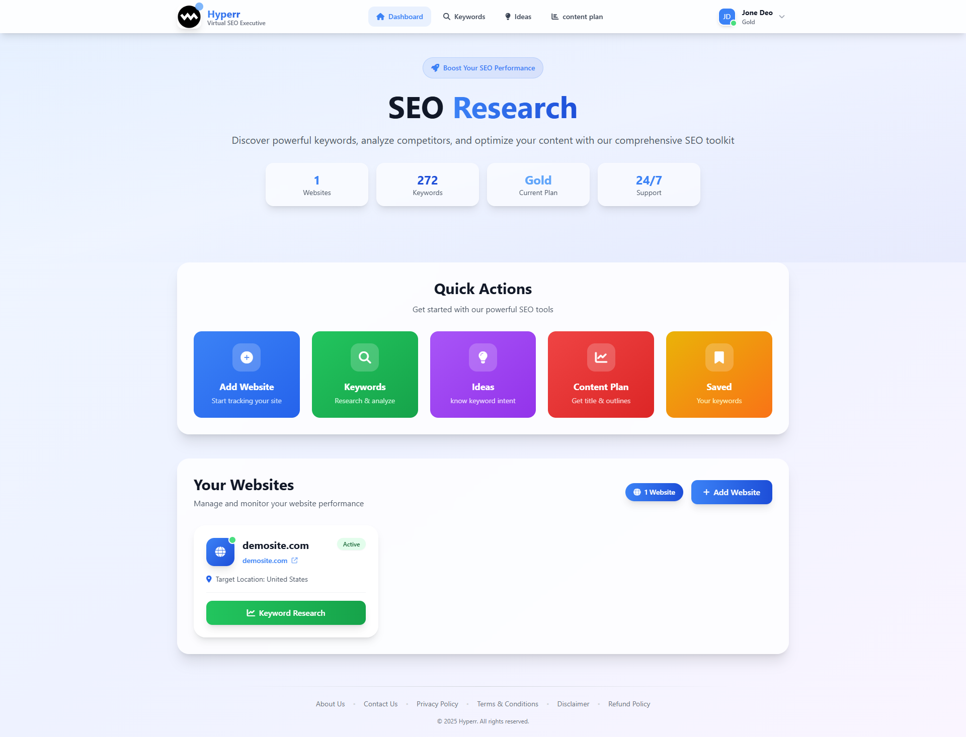 Mídia 1 de Hyperr era - SEO simplificado, os resultados tornados poderosos