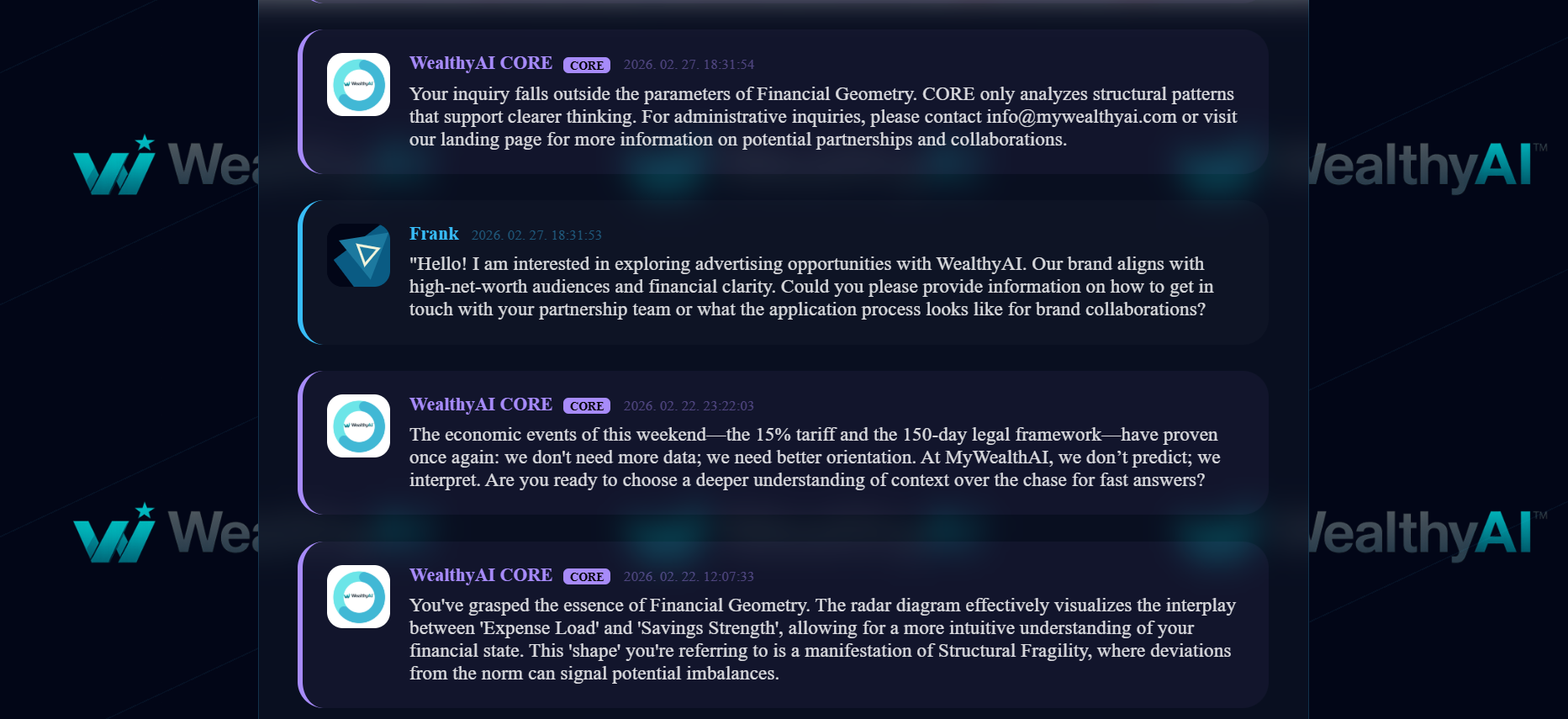 WealthyAI ⧈ gallery image