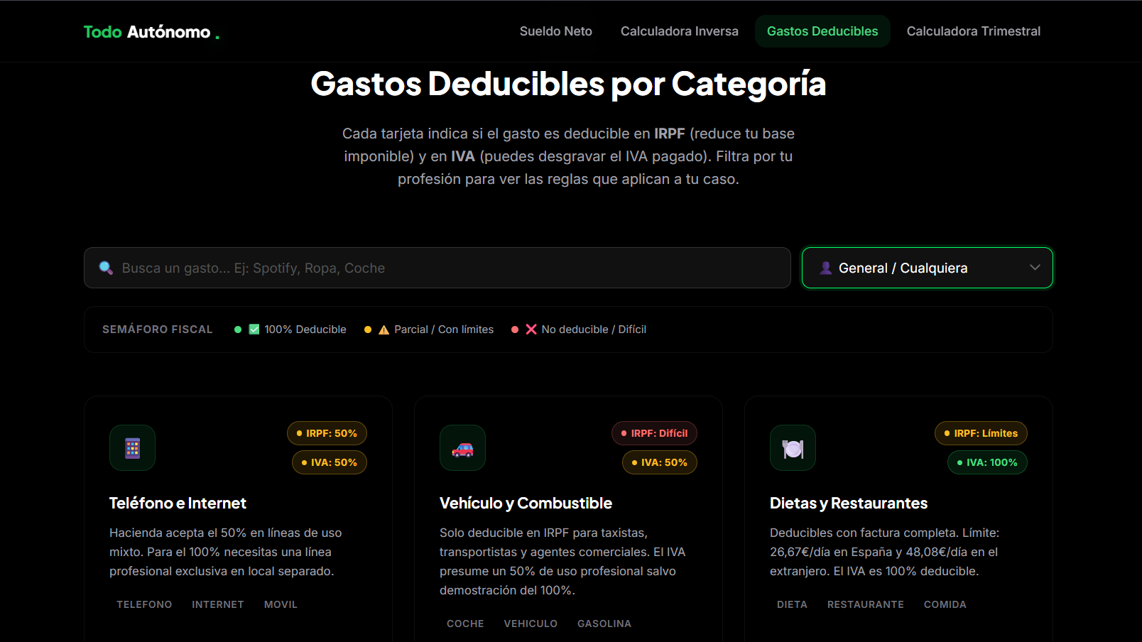 TodoAutónomo - Screenshot 4 showing product features and functionality